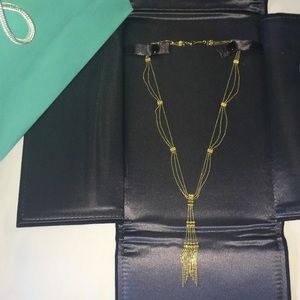 RETIRED Tiffany & Co. Gold Fringe Tower Necklace